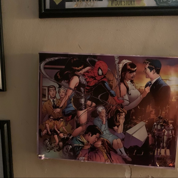 Mounted spider man diarama with various scenes - Picture 2 of 2